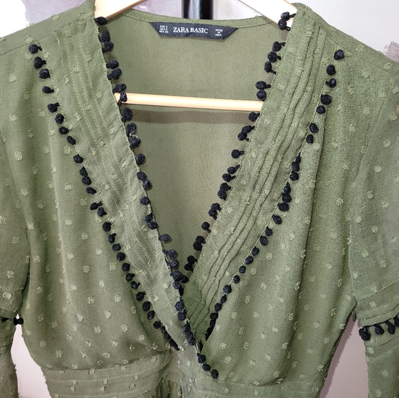 Zara Swiss Dot Mesh Mini Dress 👗 - Picture 3 of 9